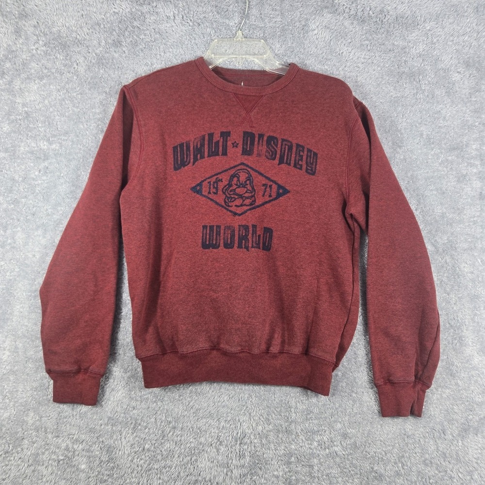 Disney Parks Mens Sweatshirt Small Grumpy Logo Pullover Crewneck Theme Park